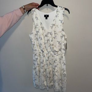 White Floral Dress Size XL